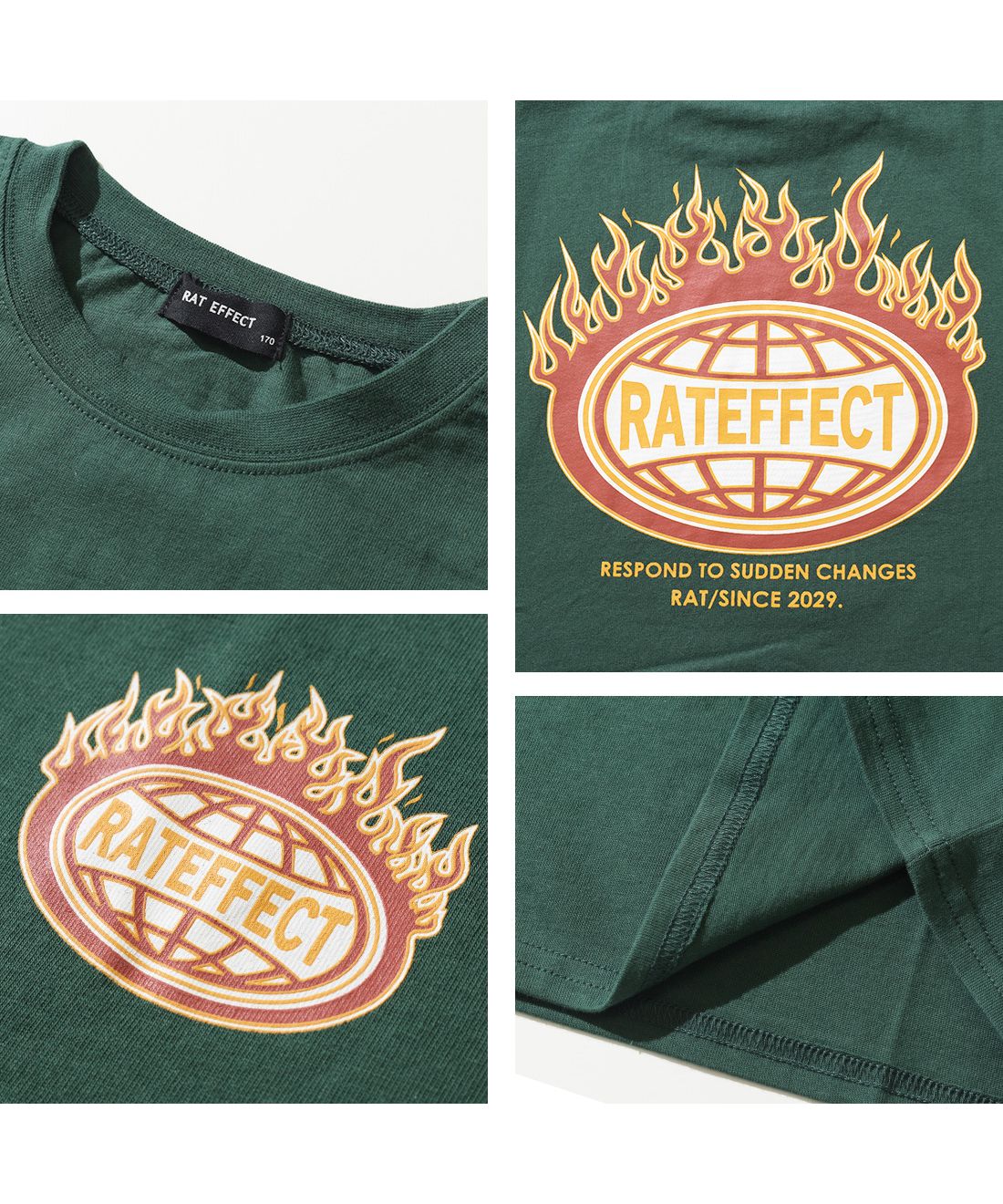 ラット エフェクト RAT EFFECT RATFIREビッグTシャツ （ブラック） ブラック