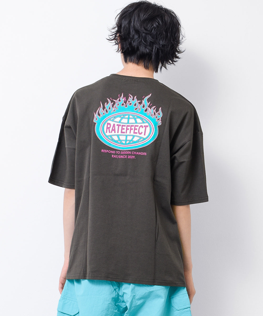 ラット エフェクト RAT EFFECT RATFIREビッグTシャツ （チャコール） チャコール