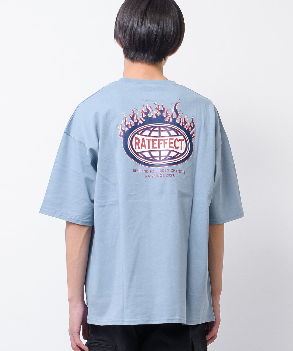ラット エフェクト RAT EFFECT RATFIREビッグTシャツ （ライトブルー） ライトブルー