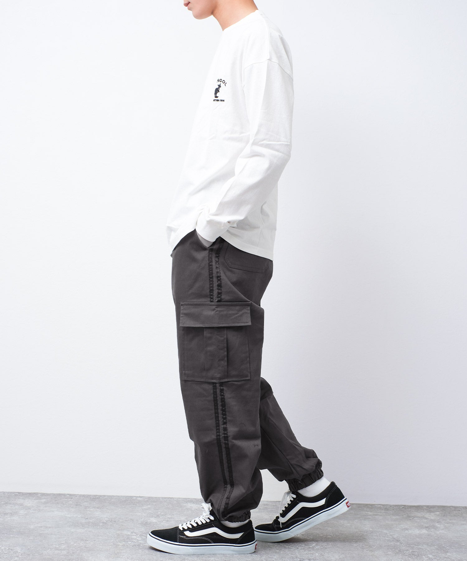 ラット エフェクト RAT EFFECT ワイドジョガーラインカーゴパンツ