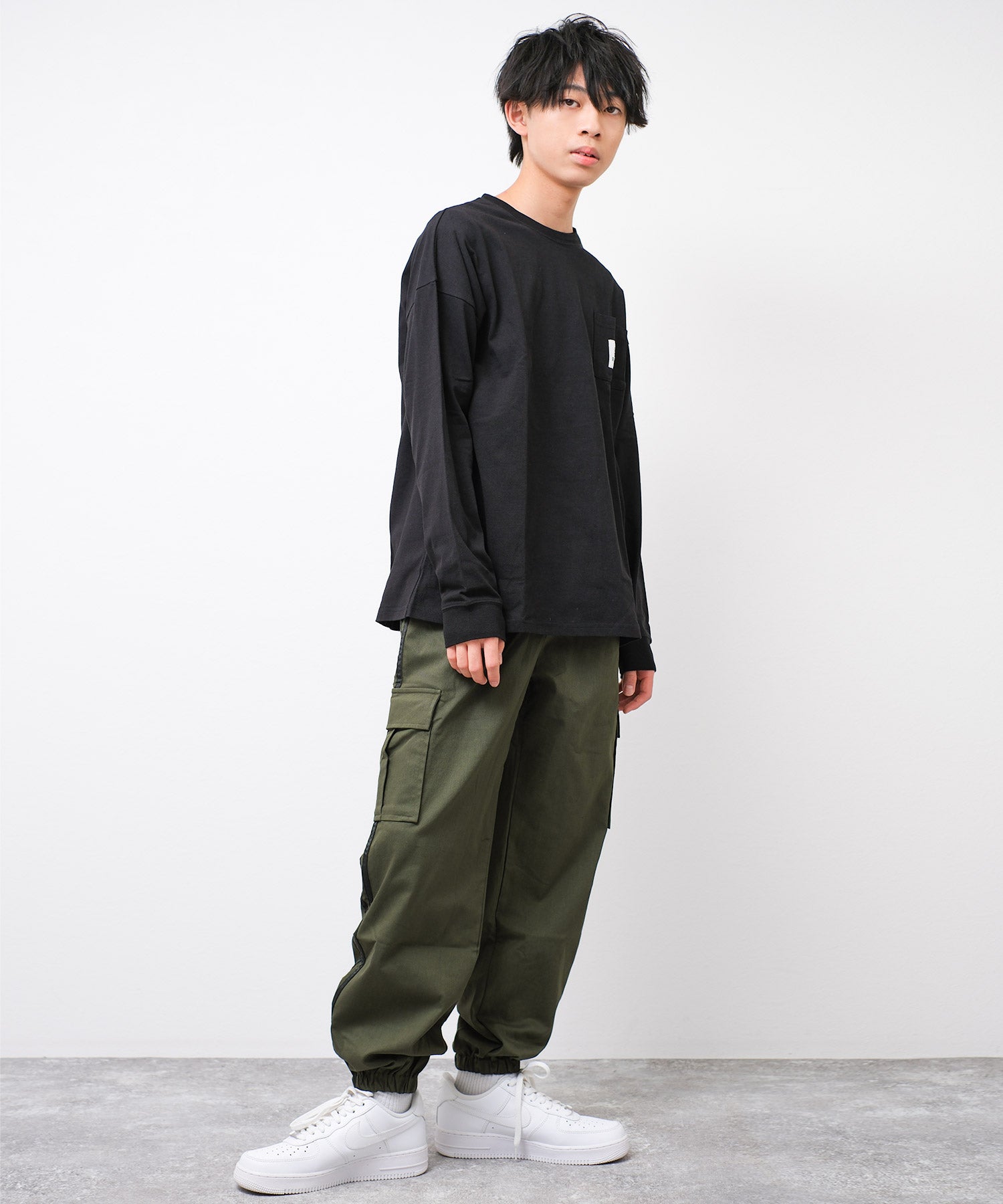 ラット エフェクト RAT EFFECT ワイドジョガーラインカーゴパンツ