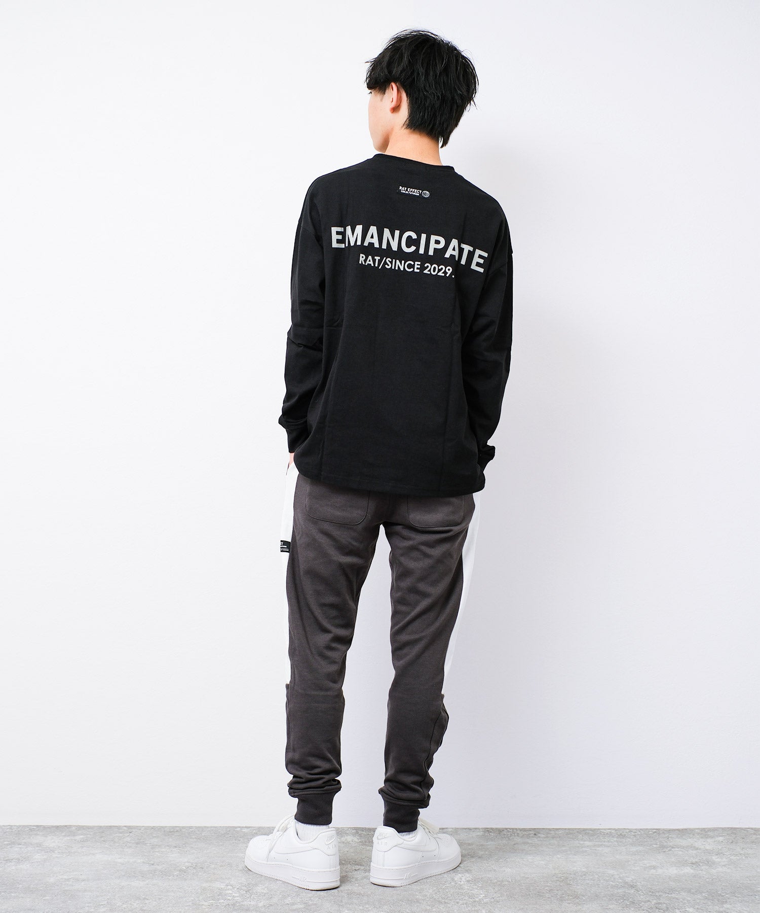 ラット エフェクト RAT EFFECT EMANCIPATE リフレクター ロングTシャツ