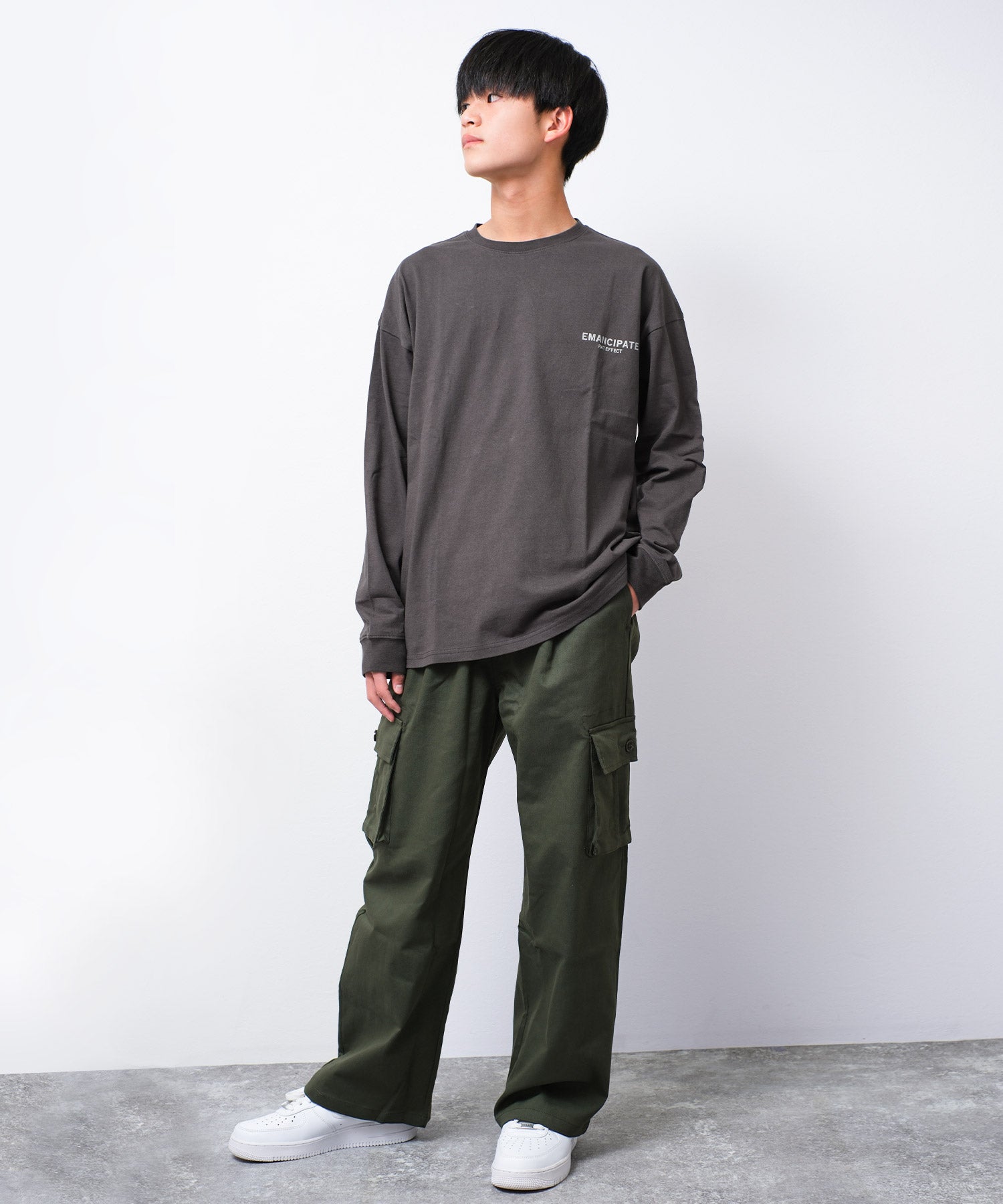 ラット エフェクト RAT EFFECT EMANCIPATE リフレクター ロングTシャツ