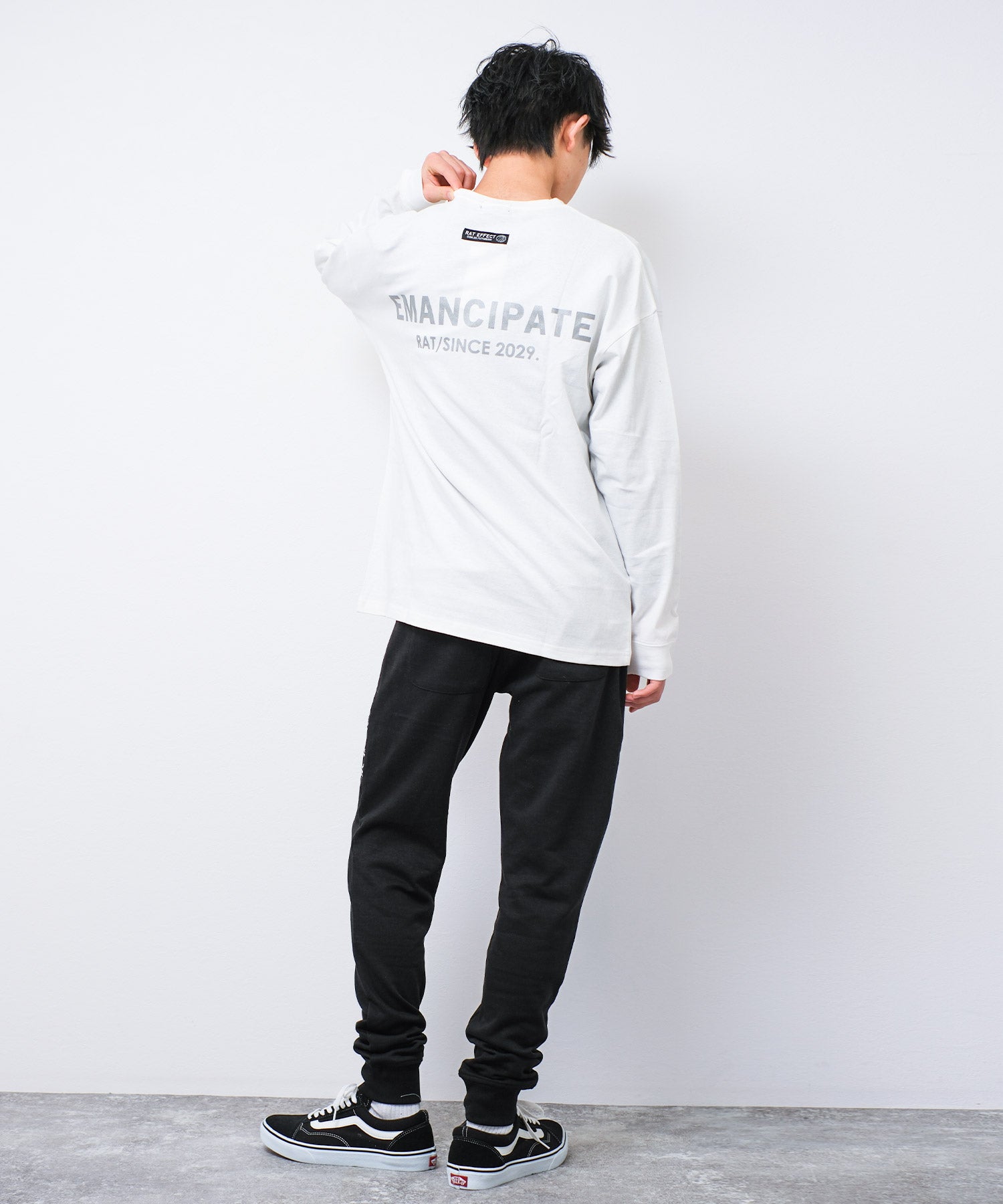 ラット エフェクト RAT EFFECT EMANCIPATE リフレクター ロングTシャツ