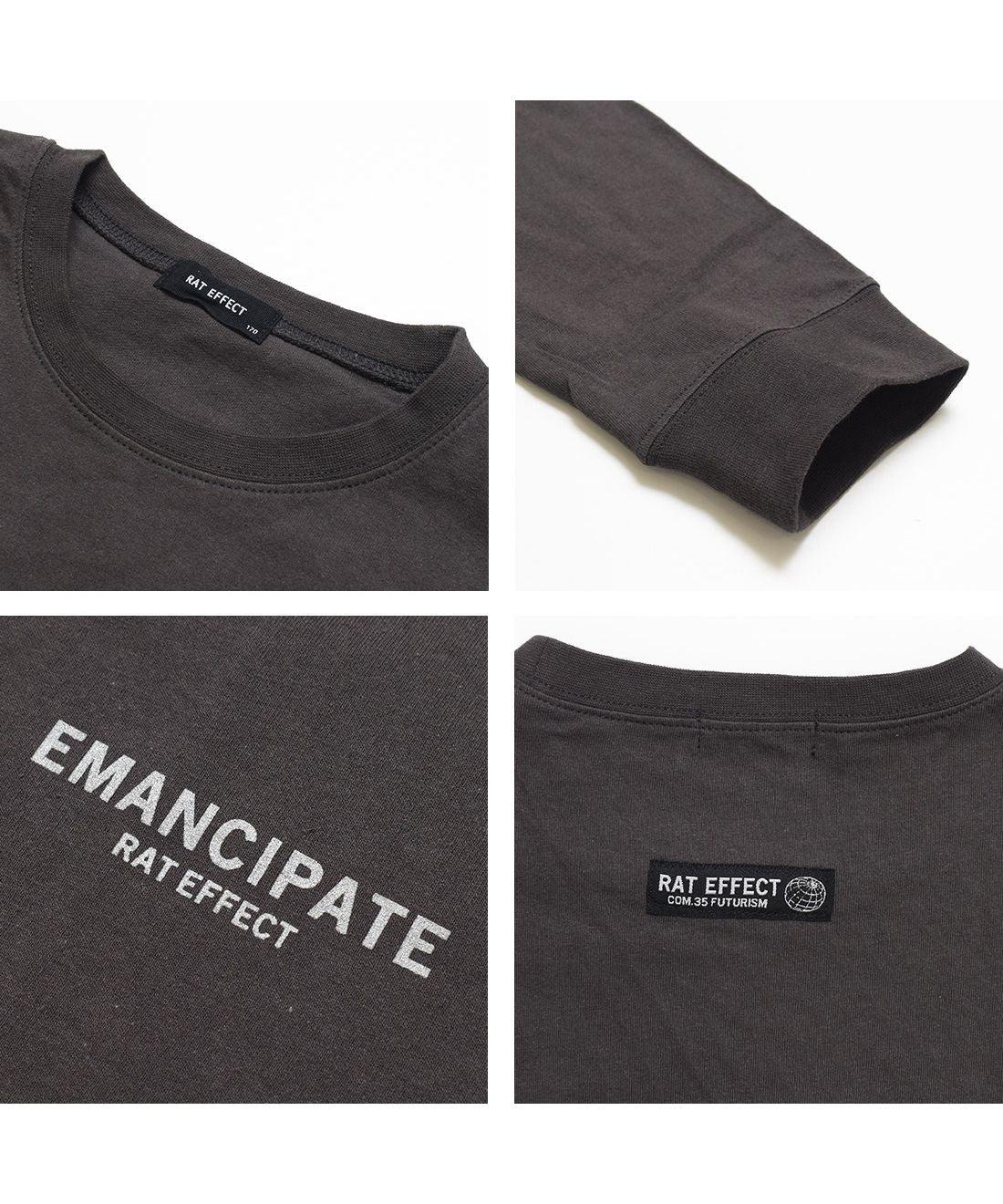 ラット エフェクト RAT EFFECT EMANCIPATE リフレクター ロングTシャツ