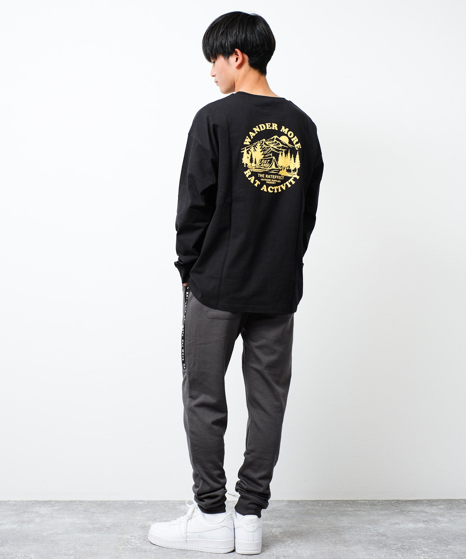 ラット エフェクト RAT EFFECT ラインロゴスウェットパンツ