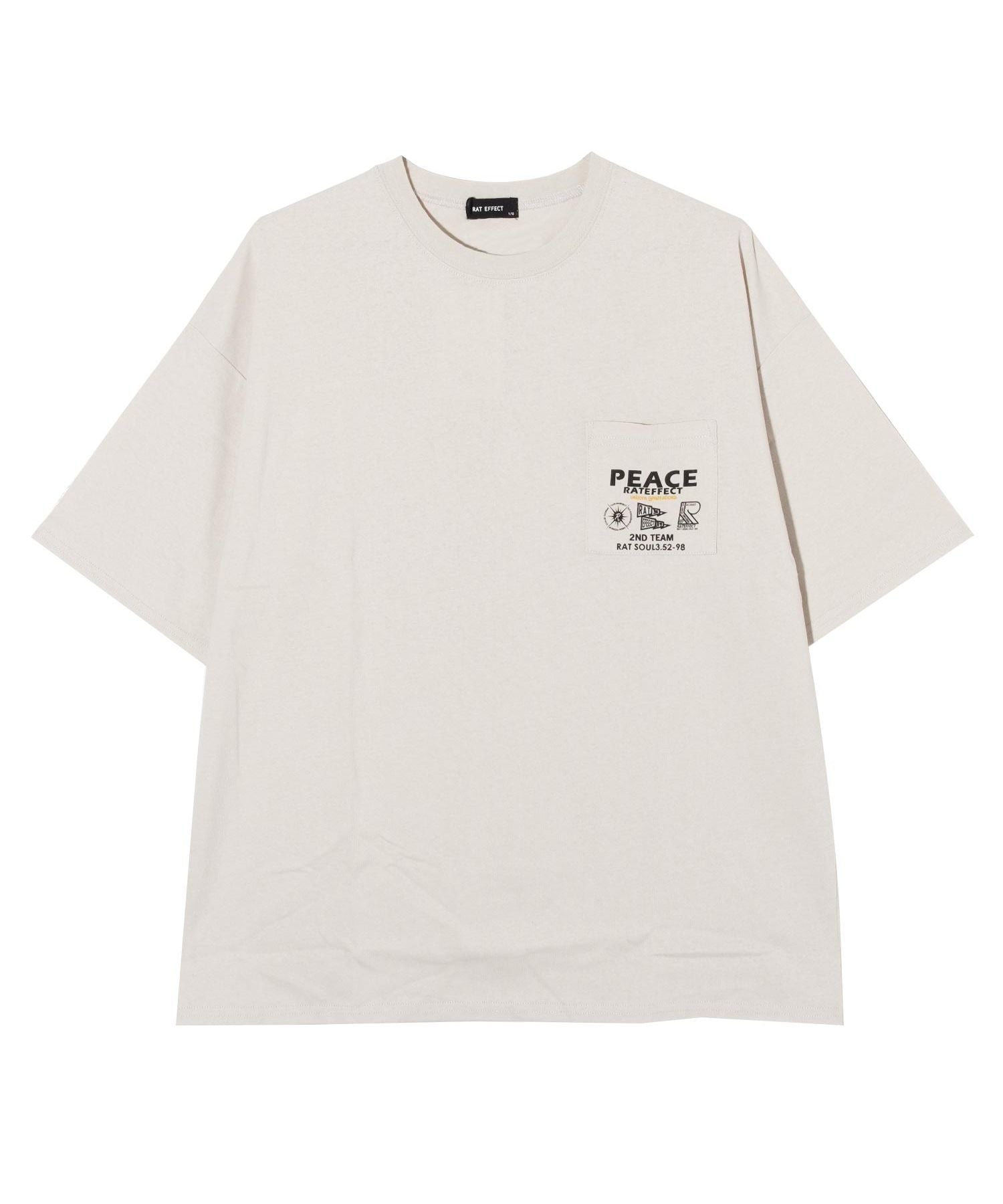 ラット エフェクト RAT EFFECT PEACEポケBIG Tシャツ