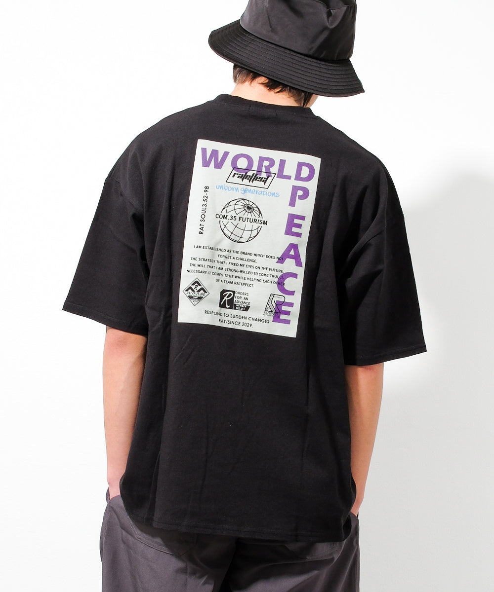 ラット エフェクト RAT EFFECT PEACEポケBIG Tシャツ