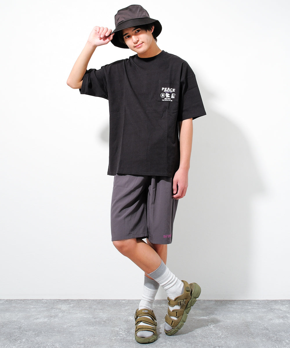 ラット エフェクト RAT EFFECT PEACEポケBIG Tシャツ