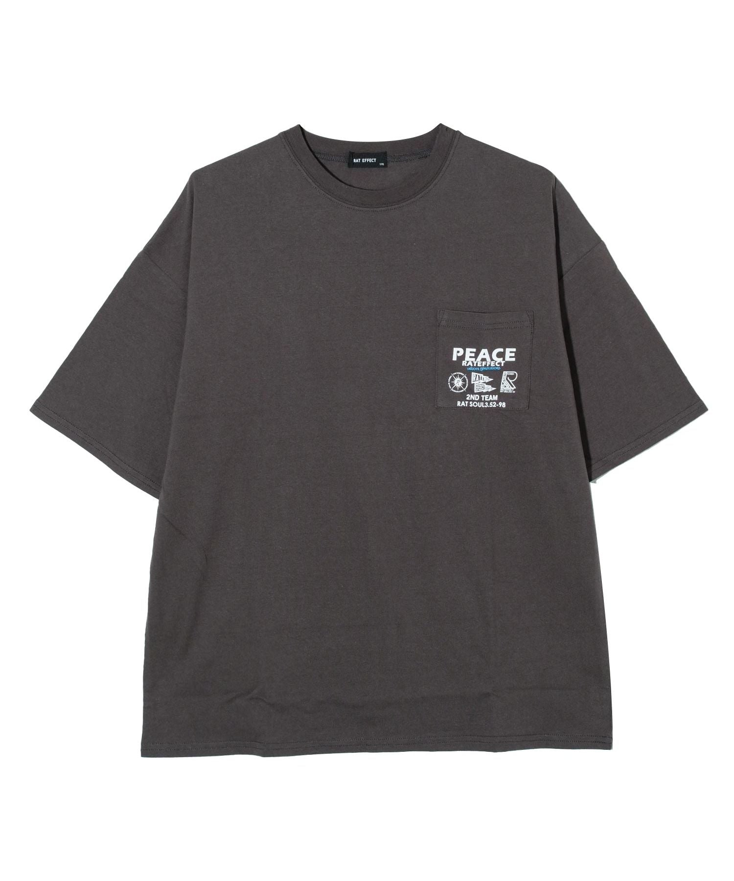 ラット エフェクト RAT EFFECT PEACEポケBIG Tシャツ