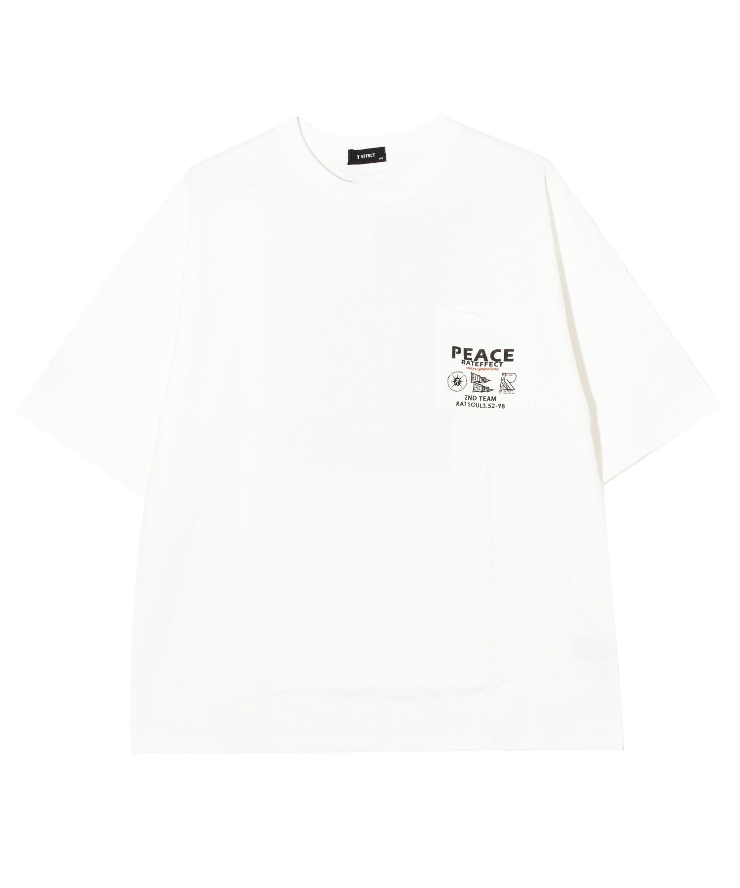 ラット エフェクト RAT EFFECT PEACEポケBIG Tシャツ
