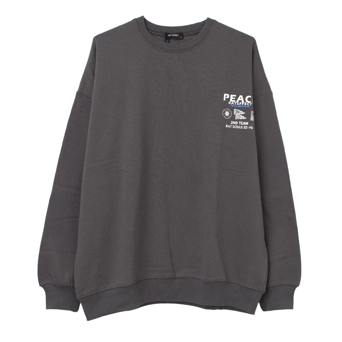ラット エフェクト RAT EFFECT 裏起毛WORLD PEACEスーパービッグトレーナー