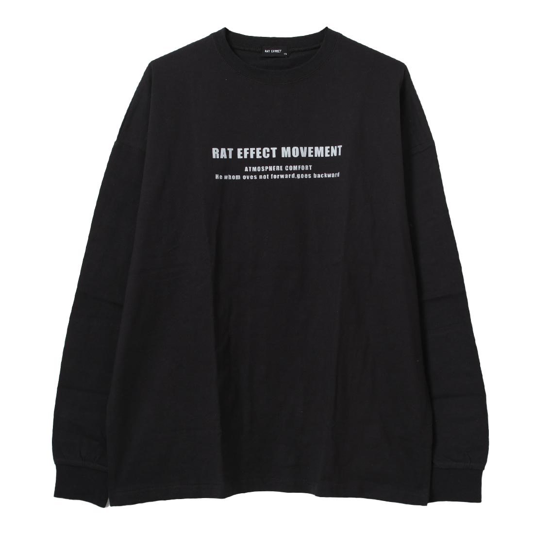 ラット エフェクト RAT EFFECT AtmosphereバックプリントロングTシャツ （ブラック） ブラック