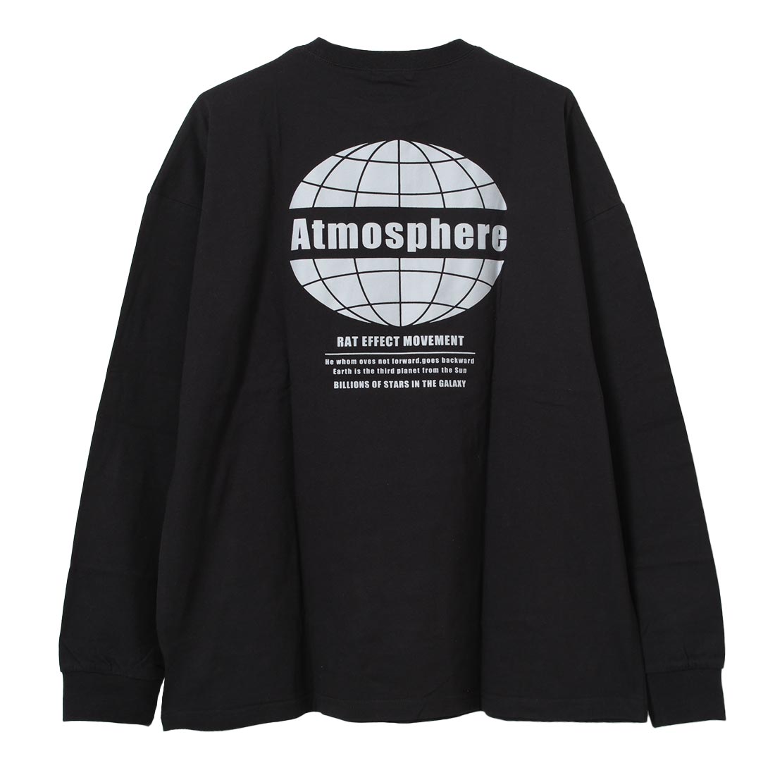 ラット エフェクト RAT EFFECT AtmosphereバックプリントロングTシャツ （ブラック） ブラック