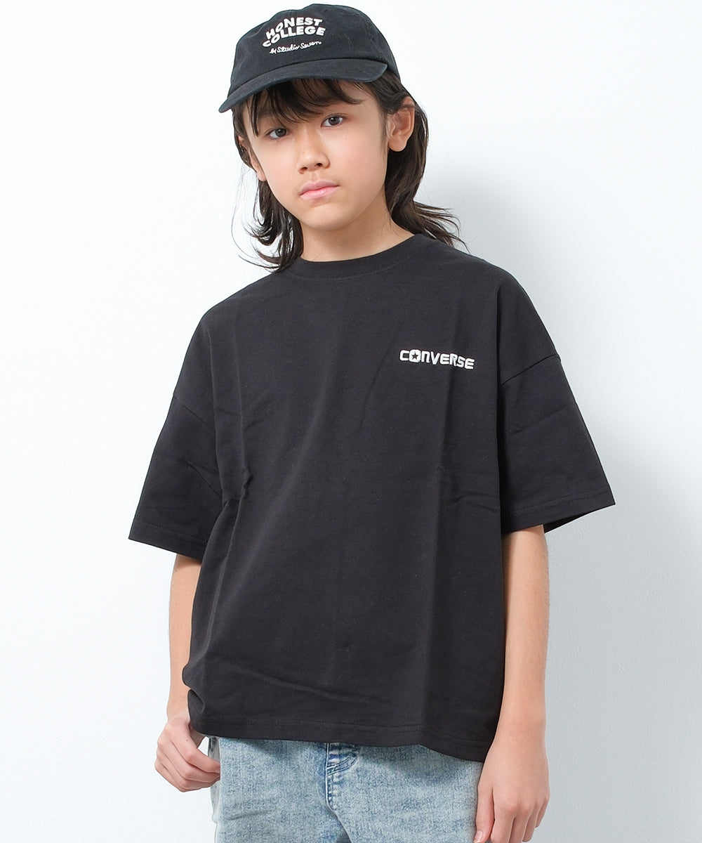 ラット エフェクト RAT EFFECT CONVERSE 別注スニーカーロゴTシャツ （ブラック） ブラック