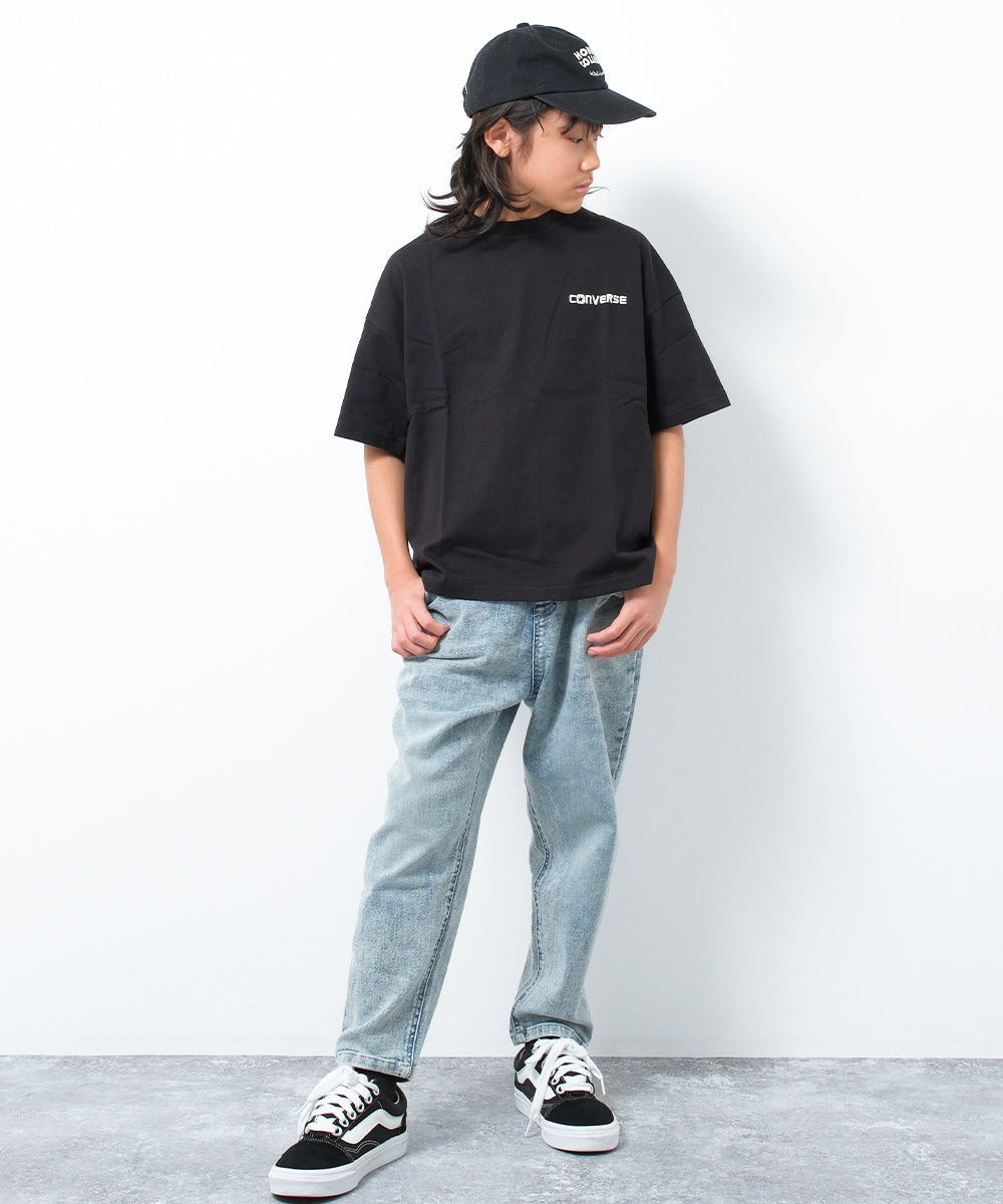 ラット エフェクト RAT EFFECT CONVERSE 別注スニーカーロゴTシャツ （ブラック） ブラック