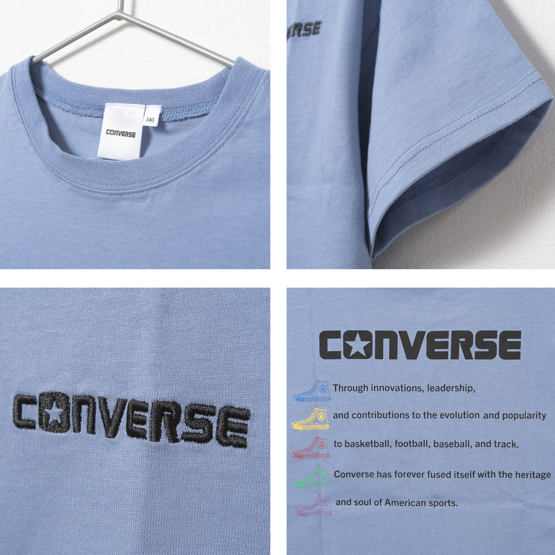 ラット エフェクト RAT EFFECT CONVERSE 別注スニーカーロゴTシャツ （ブラック） ブラック
