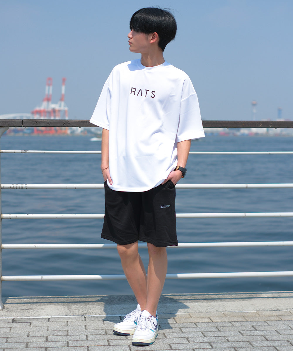 ラット エフェクト RAT EFFECT ネーム付き裏毛ショートパンツ （ブラック） ブラック