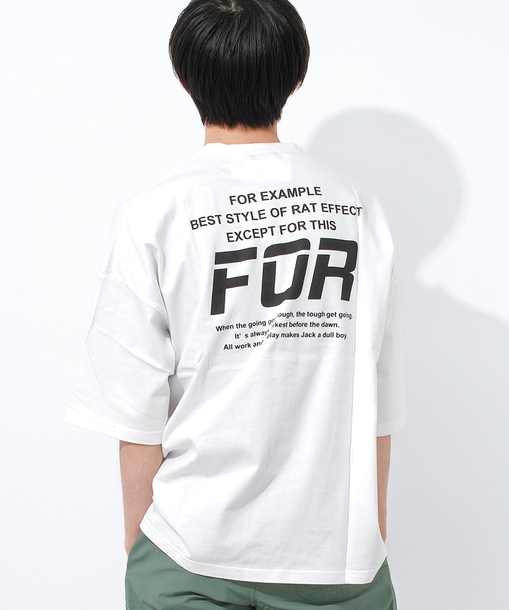 ラット エフェクト RAT EFFECT FORバックプリントスーパービッグTシャツ （オフホワイト） オフホワイト