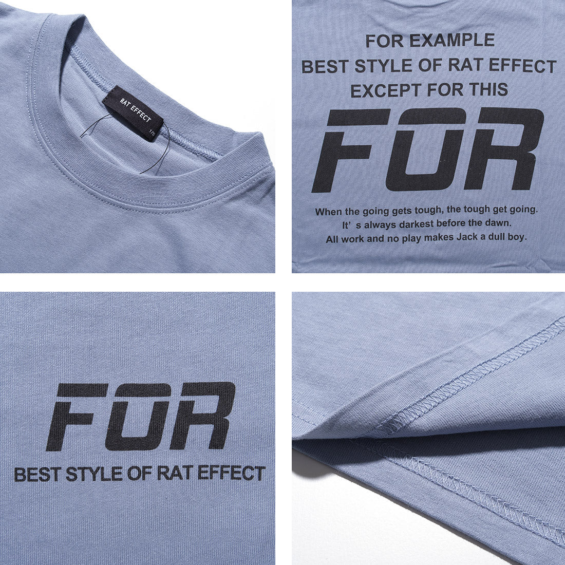 ラット エフェクト RAT EFFECT FORバックプリントスーパービッグTシャツ （オフホワイト） オフホワイト