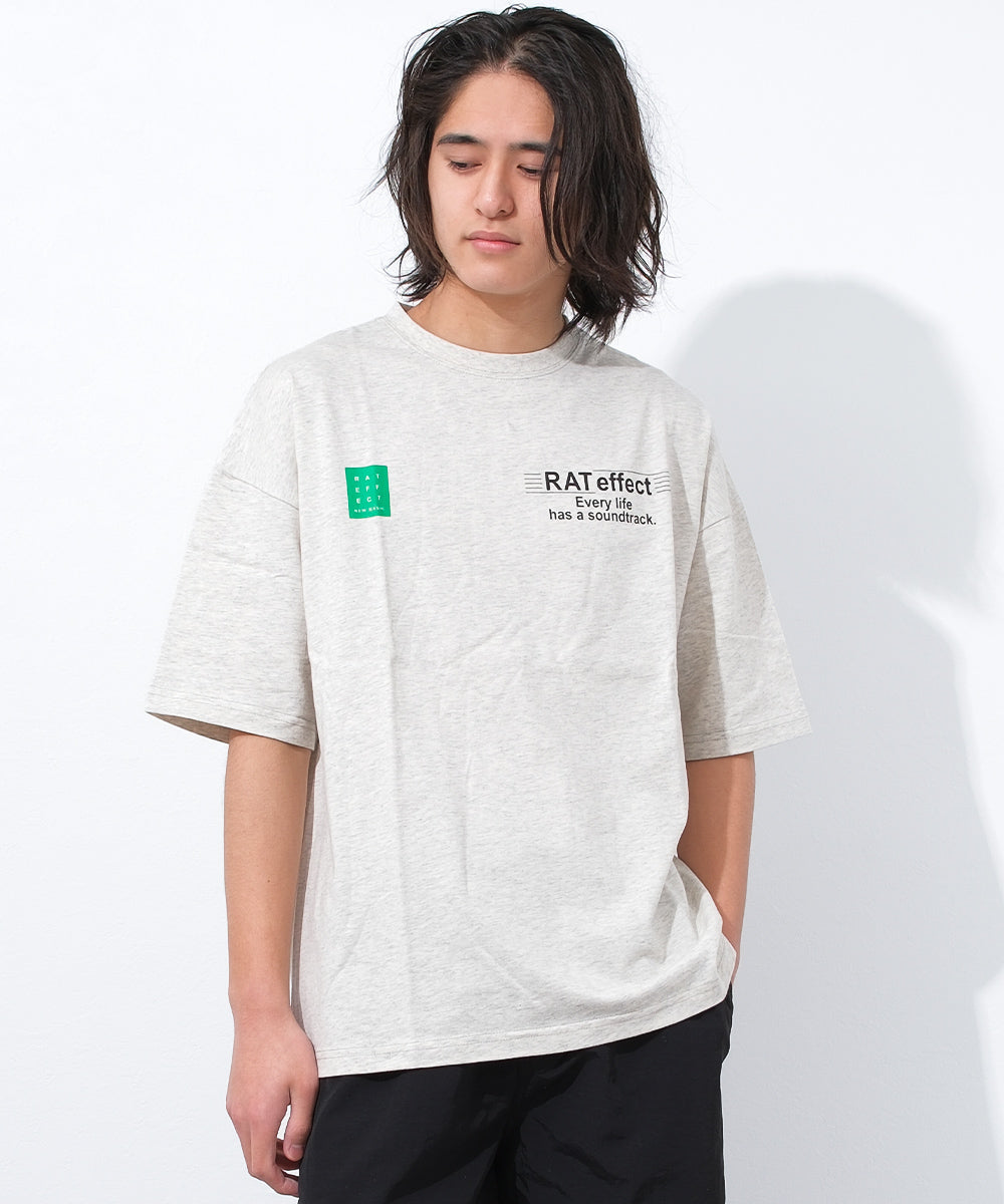 ラット エフェクト RAT EFFECT フロントネオンロゴプリント半袖Tシャツ （オートミール） オートミール