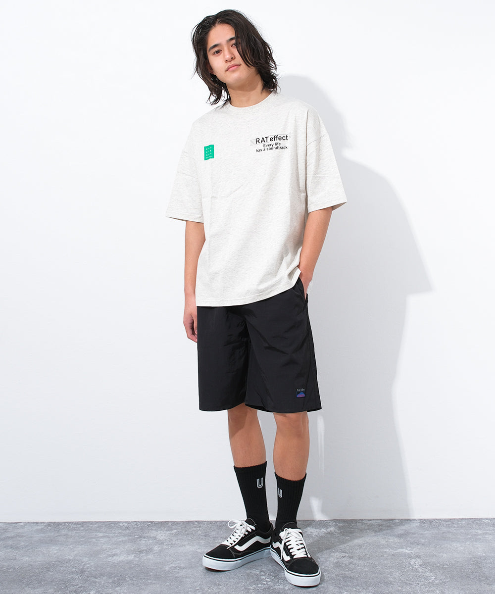 ラット エフェクト RAT EFFECT フロントネオンロゴプリント半袖Tシャツ （オートミール） オートミール
