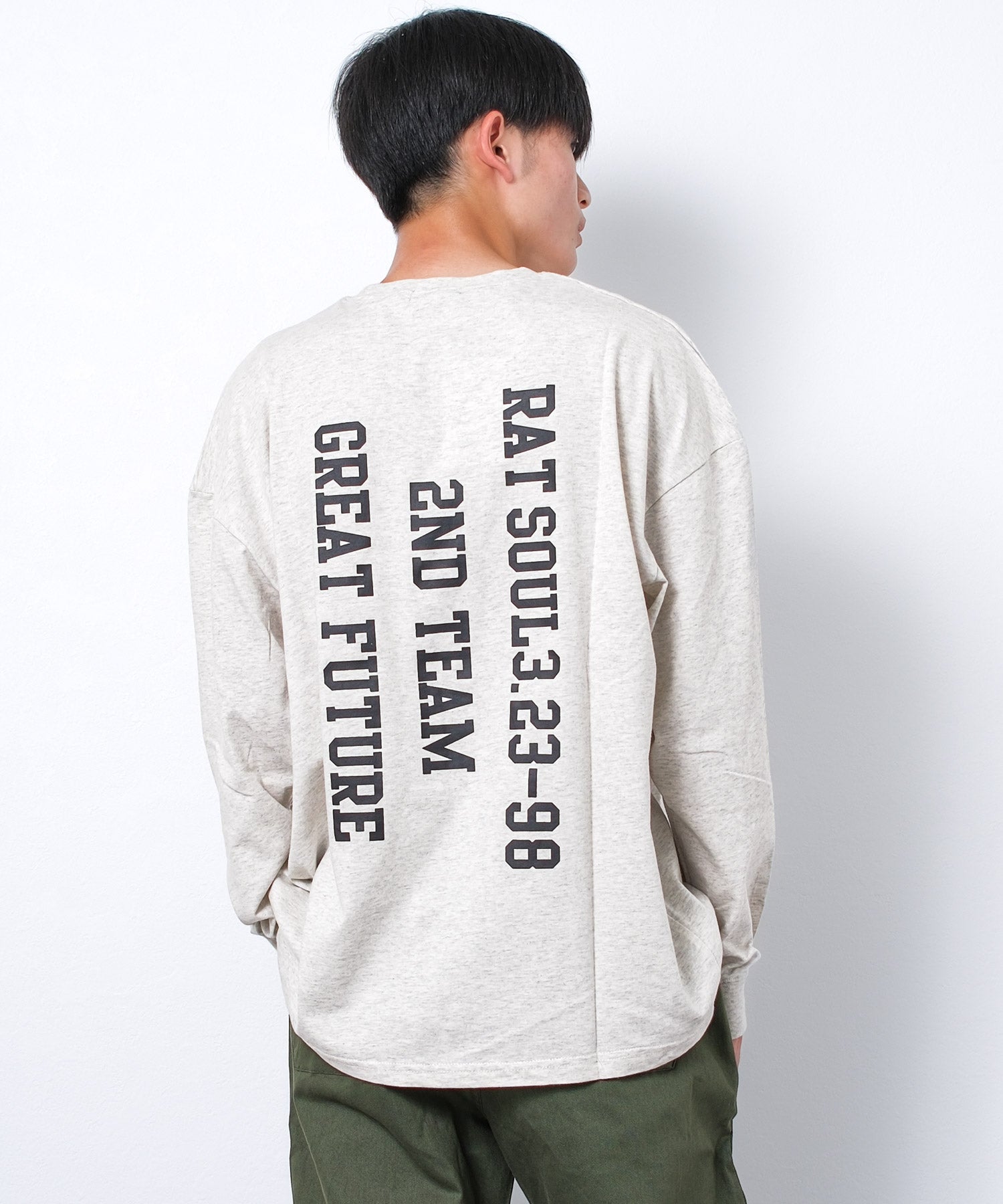 ラット エフェクト RAT EFFECT GREAT FUTUREスーパーBIGロングTシャツ （オートミール） オートミール