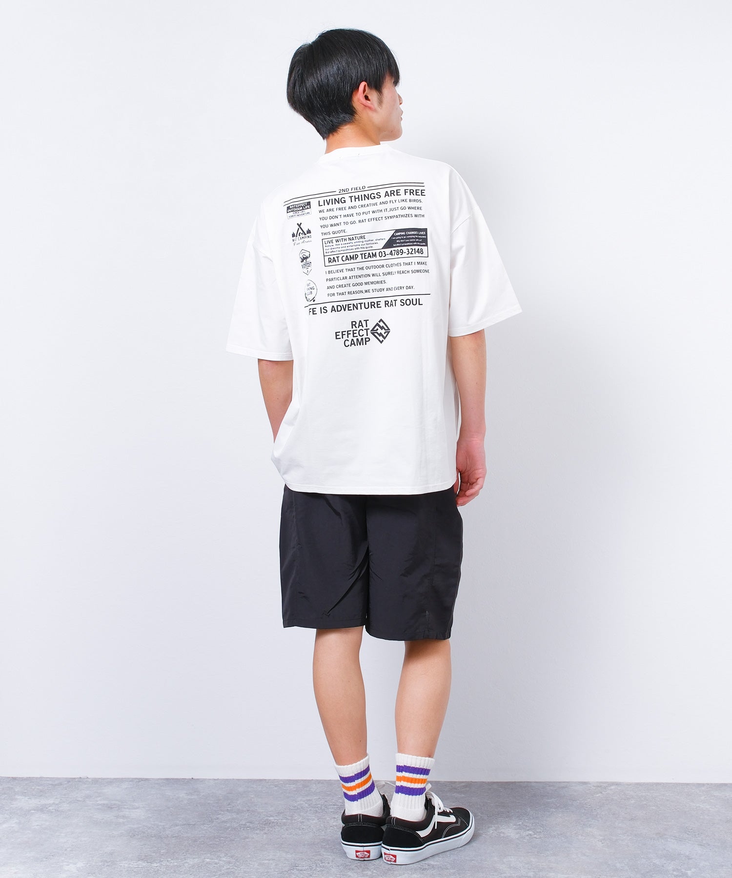 ラット エフェクト RAT EFFECT ひんやりドライRAT FIELDオーバーサイズTシャツ （オフホワイト） オフホワイト