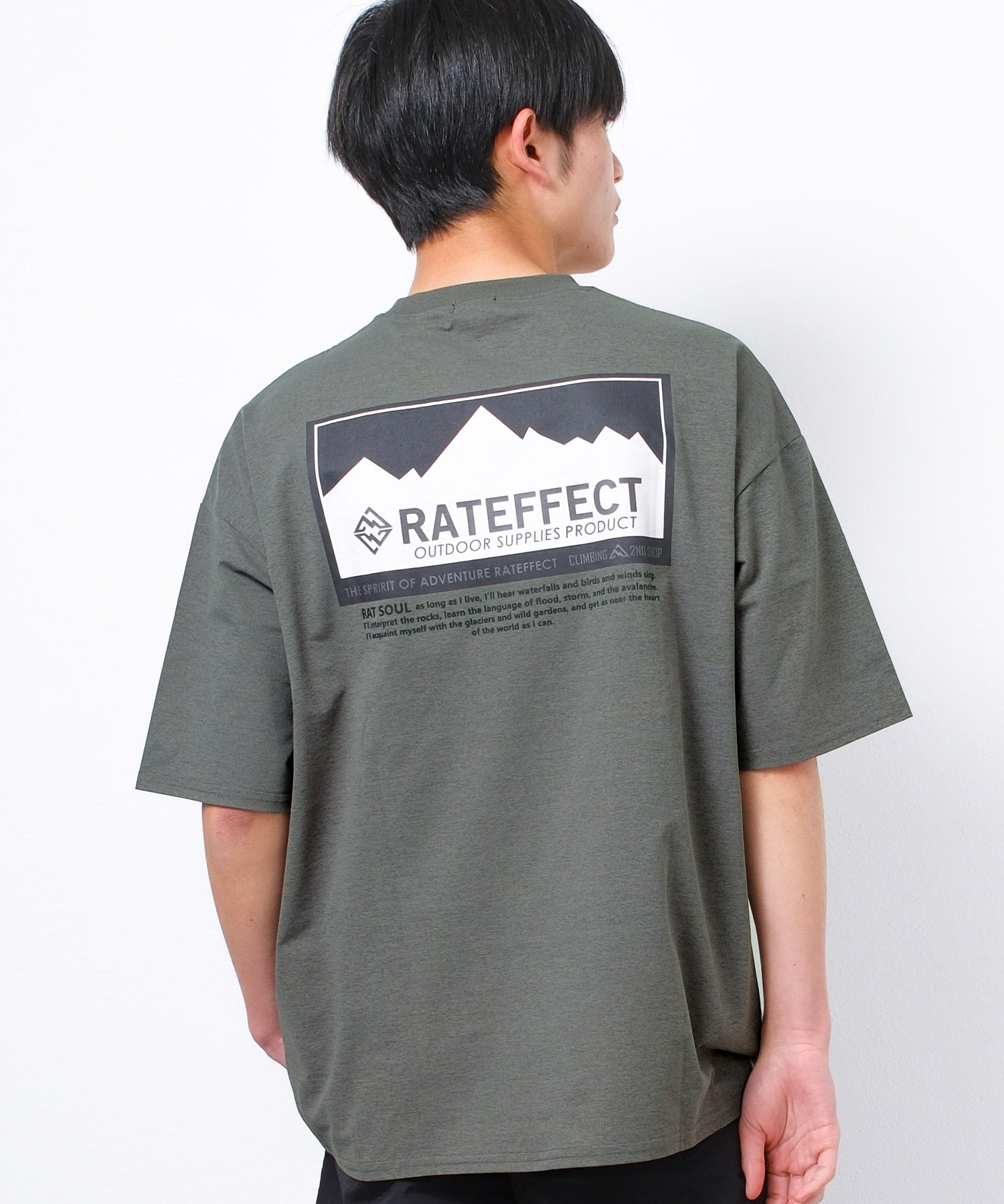 ラット エフェクト RAT EFFECT ひんやりドライRAT FIELDオーバーサイズTシャツ （カーキ） カーキ