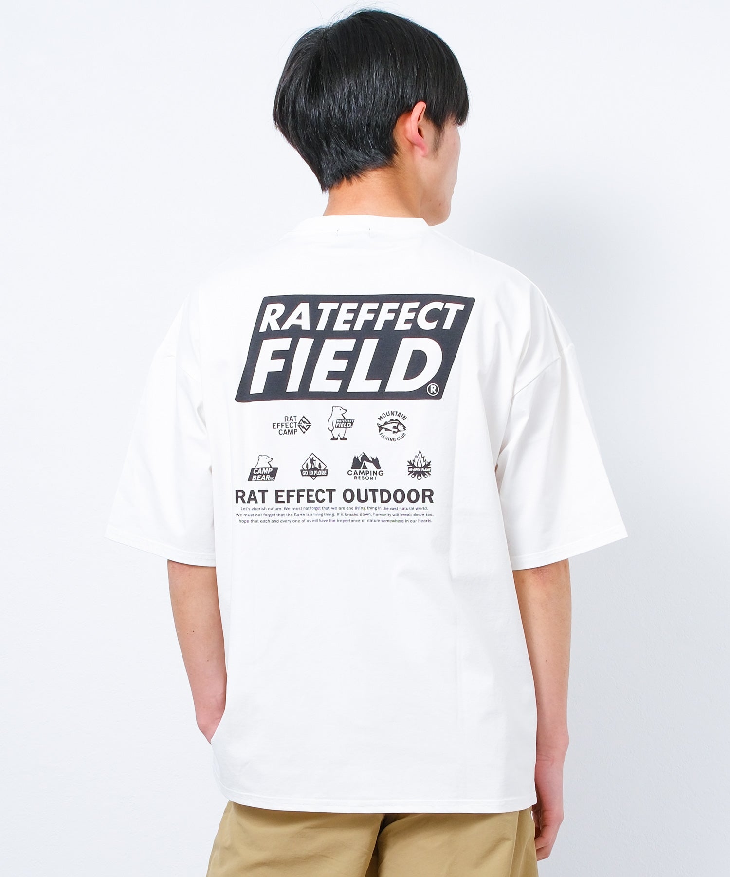 ラット エフェクト RAT EFFECT ひんやりドライRAT FIELDオーバーサイズTシャツ （ホワイト系その他） ホワイト系その他