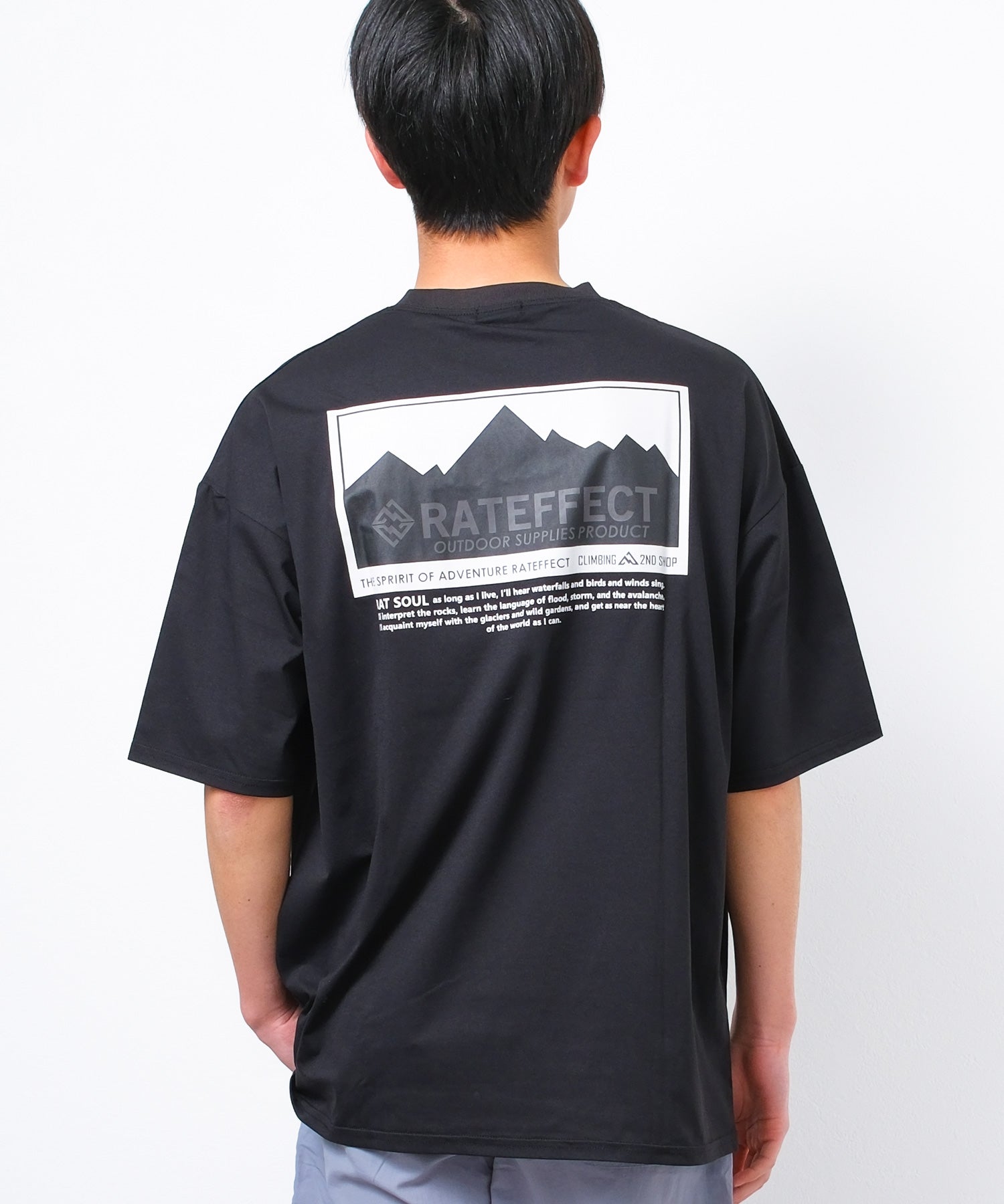 ラット エフェクト RAT EFFECT ひんやりドライRAT FIELDオーバーサイズTシャツ （ブラック） ブラック