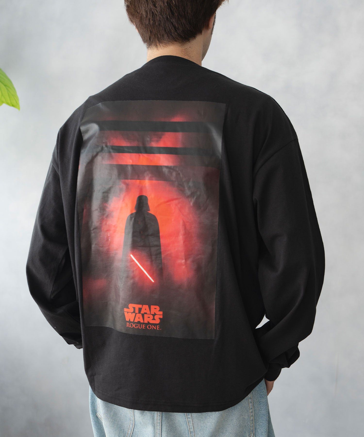 ラット エフェクト RAT EFFECT メンズ スター・ウォーズ ローグワン ダースベイダー ロングTシャツ （ブラック） ブラック