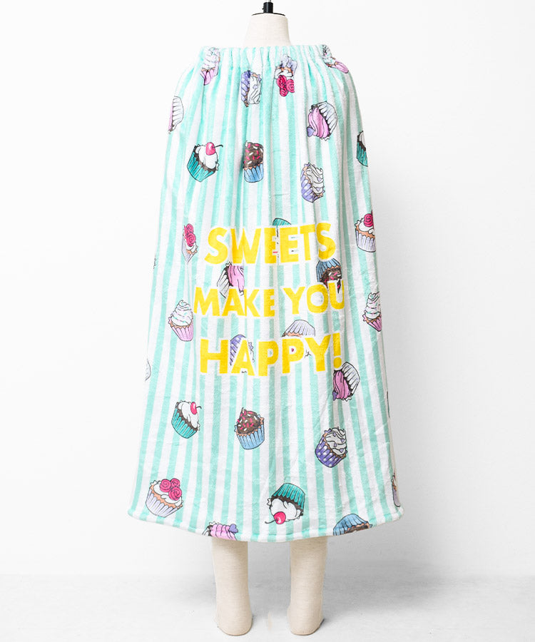 リコ シュクレ RiCO SUCRE REYESREYES蛋糕圖案96cm長卷毛巾【不接受退貨商品】