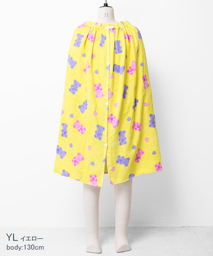 RiCO SUCRE REYESREYES Bear Pattern 80cm Length Wrap Towel [Non-returnable Item]