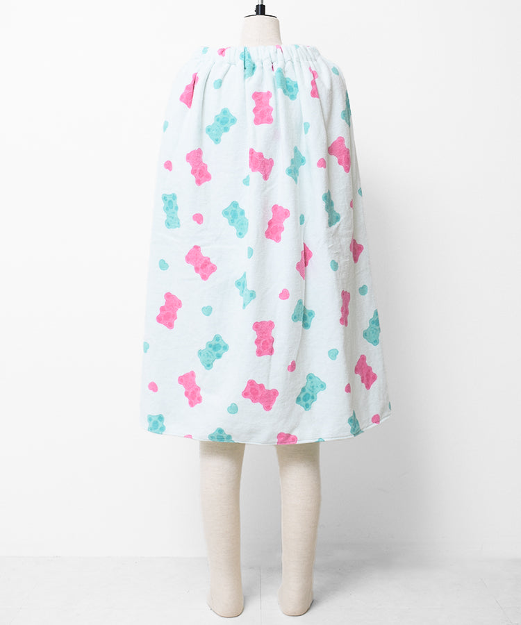 RiCO SUCRE REYESREYES Bear Pattern 80cm Length Wrap Towel [Non-returnable Item]