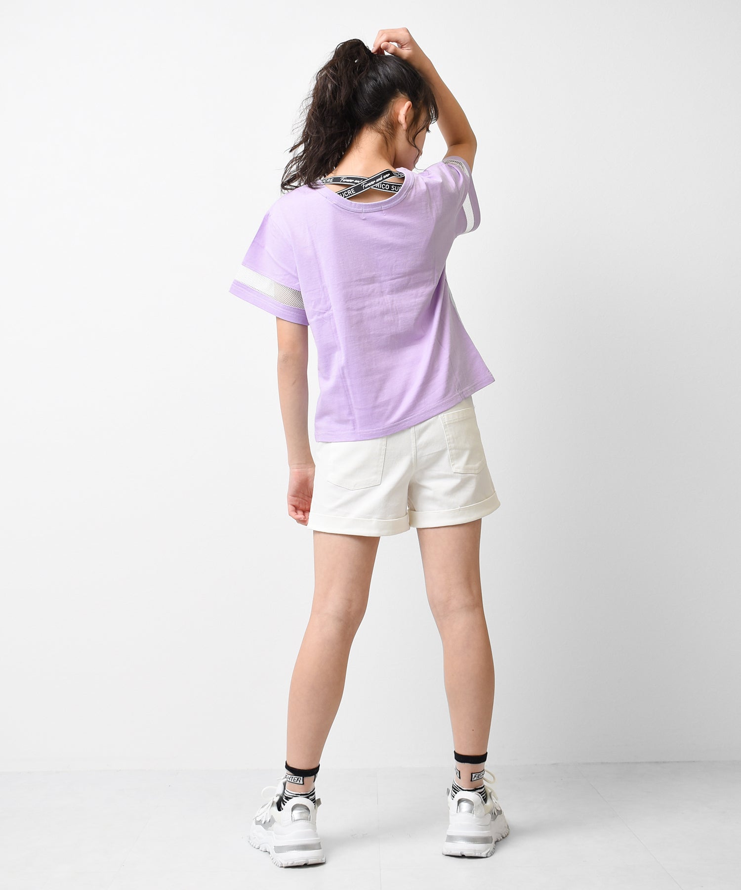 リコ シュクレ RiCO SUCRE 3段切り替えバッククロスTシャツ