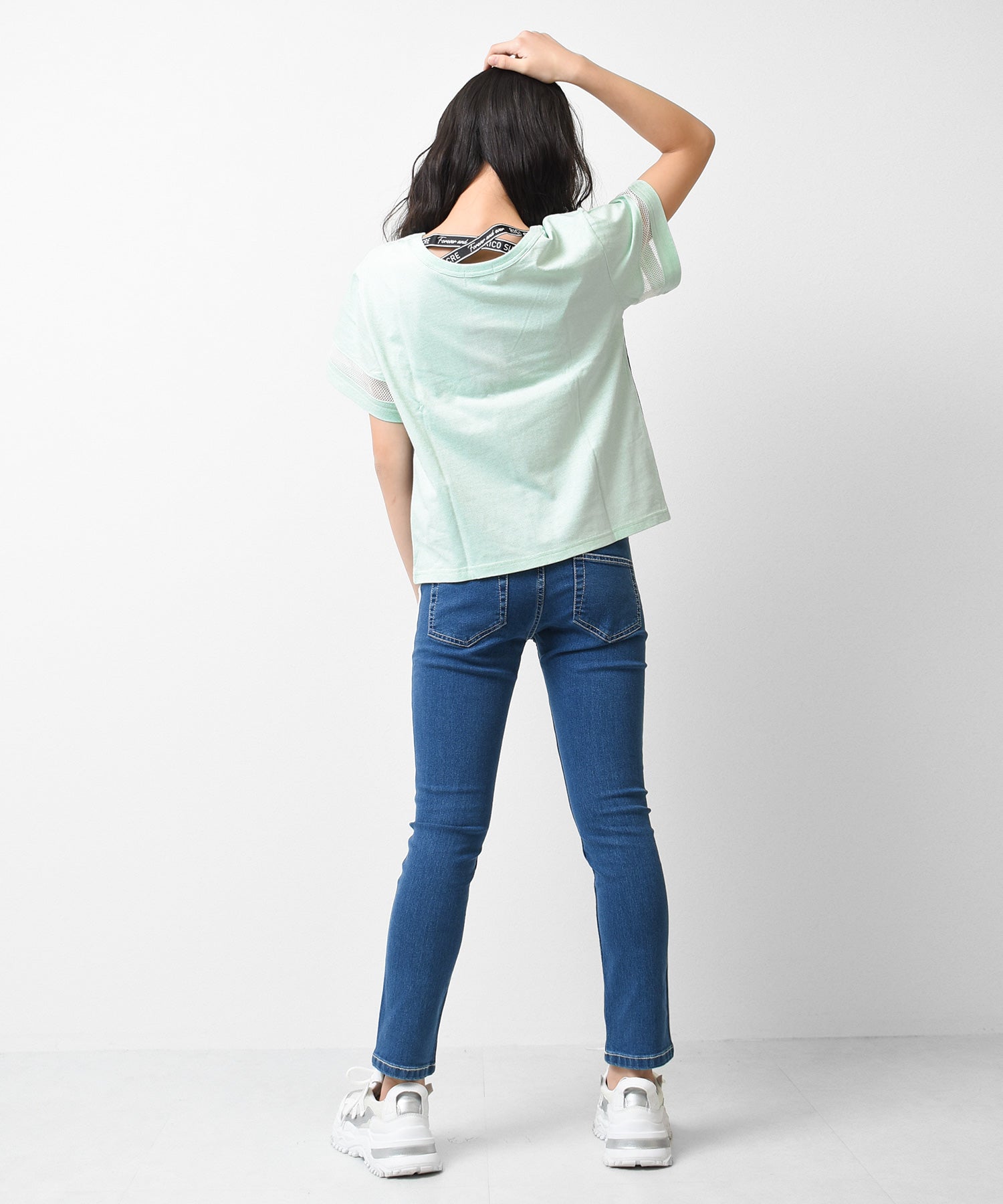 リコ シュクレ RiCO SUCRE 3段切り替えバッククロスTシャツ