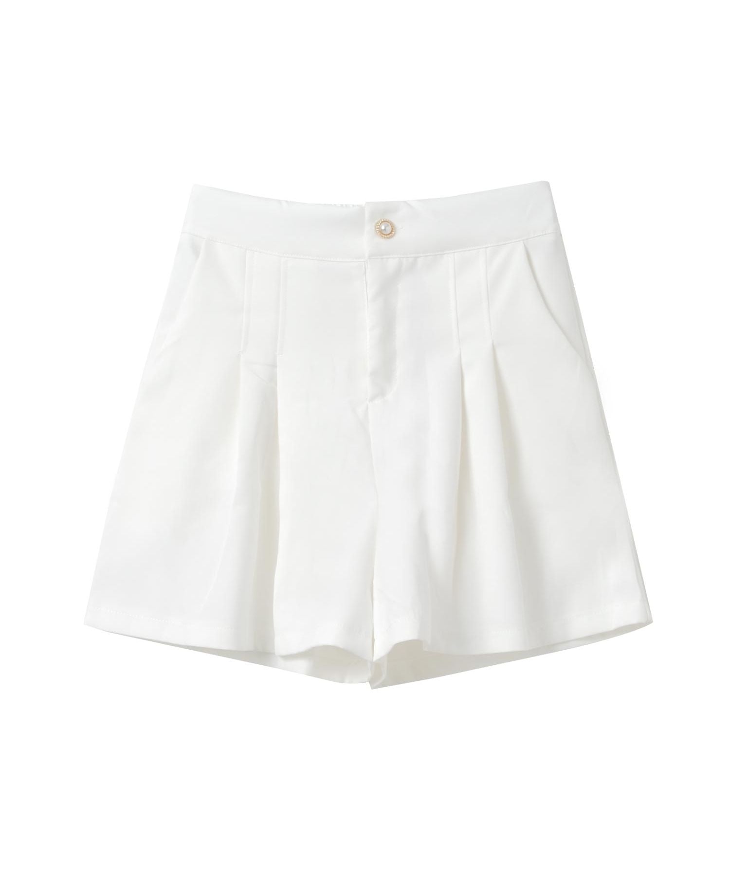 リコ シュクレ RiCO SUCRE タックフレアショートパンツ