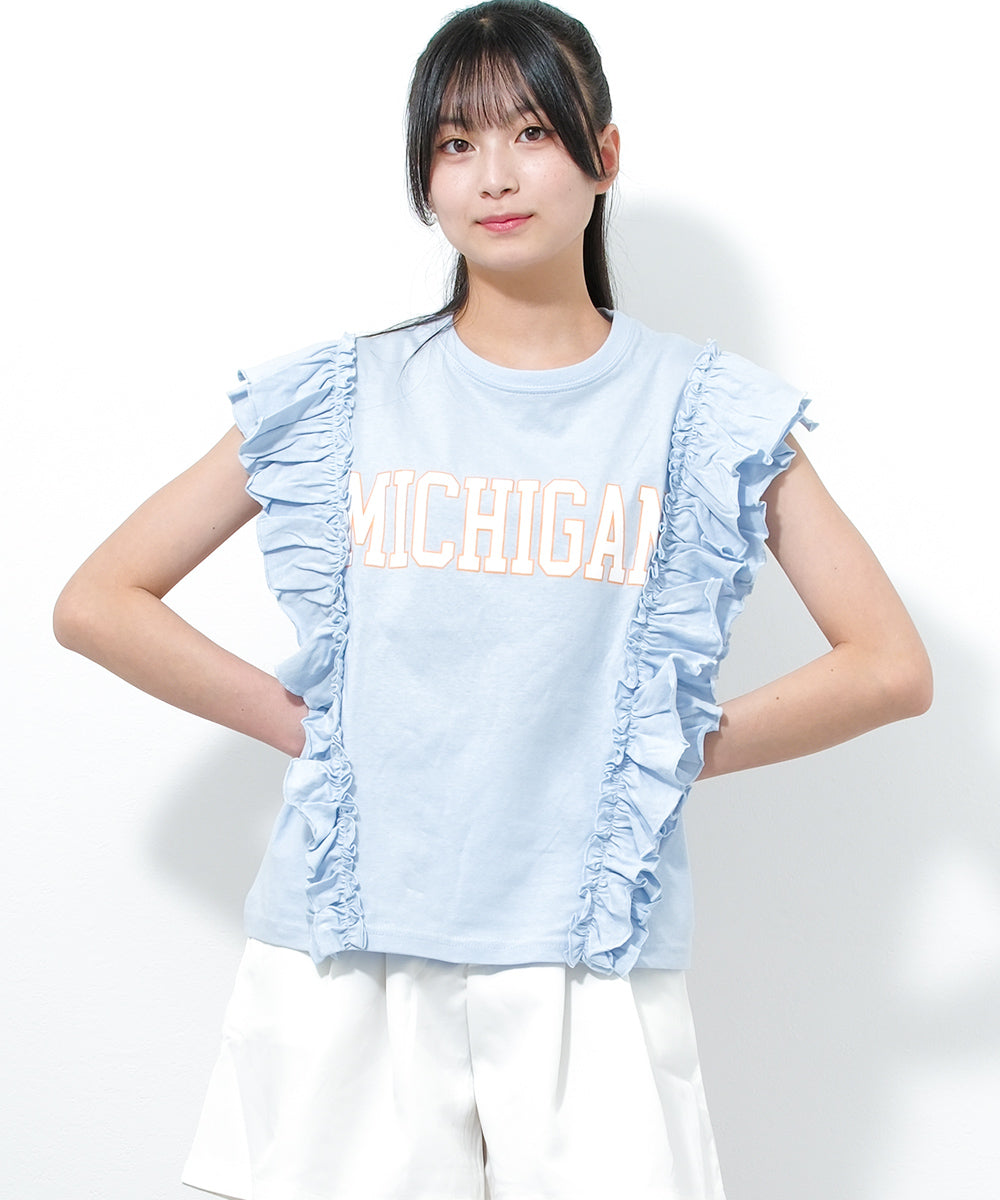 RiCO SUCRE College Logo Frill T-Shirt