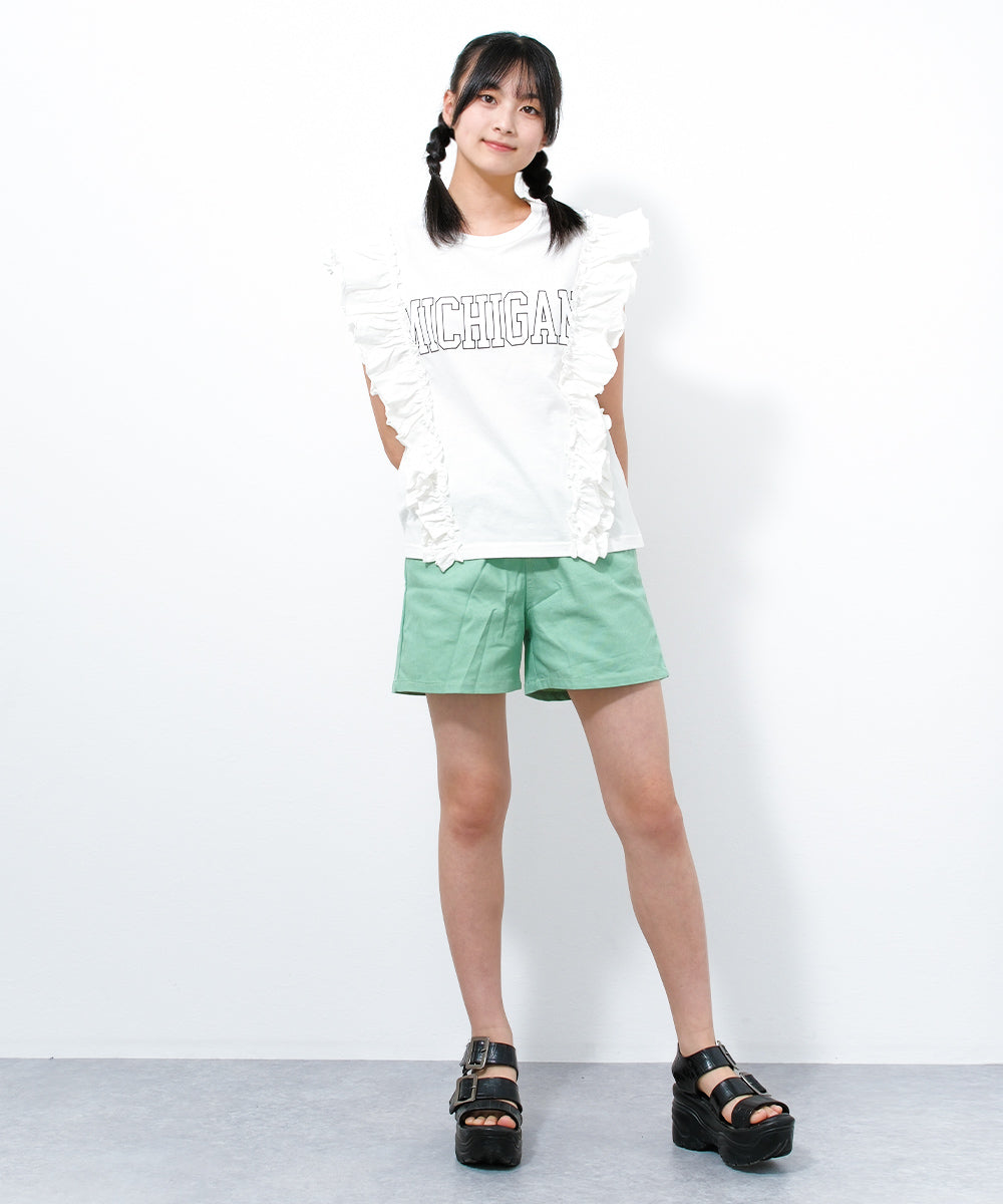RiCO SUCRE College Logo Frill T-Shirt