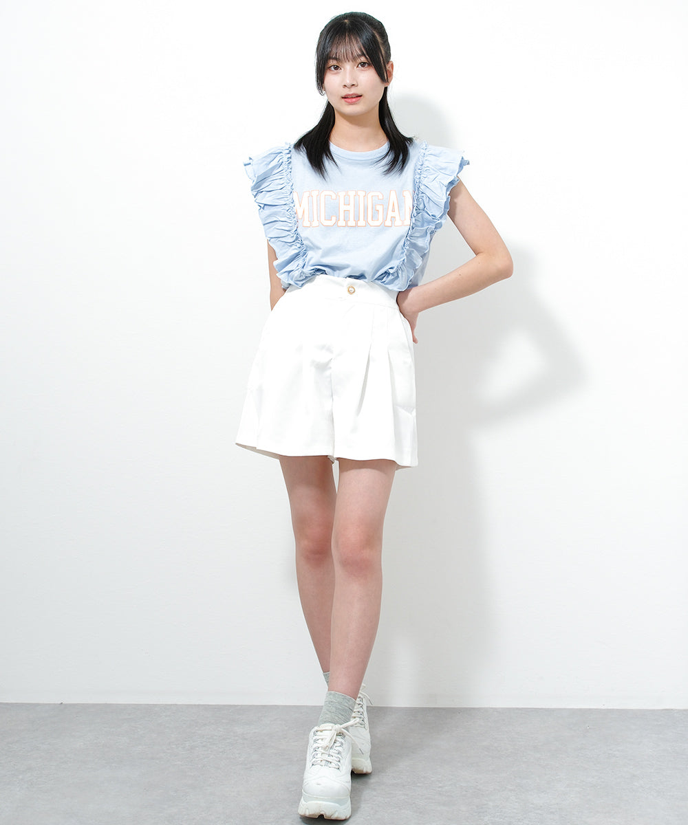 RiCO SUCRE College Logo Frill T-Shirt
