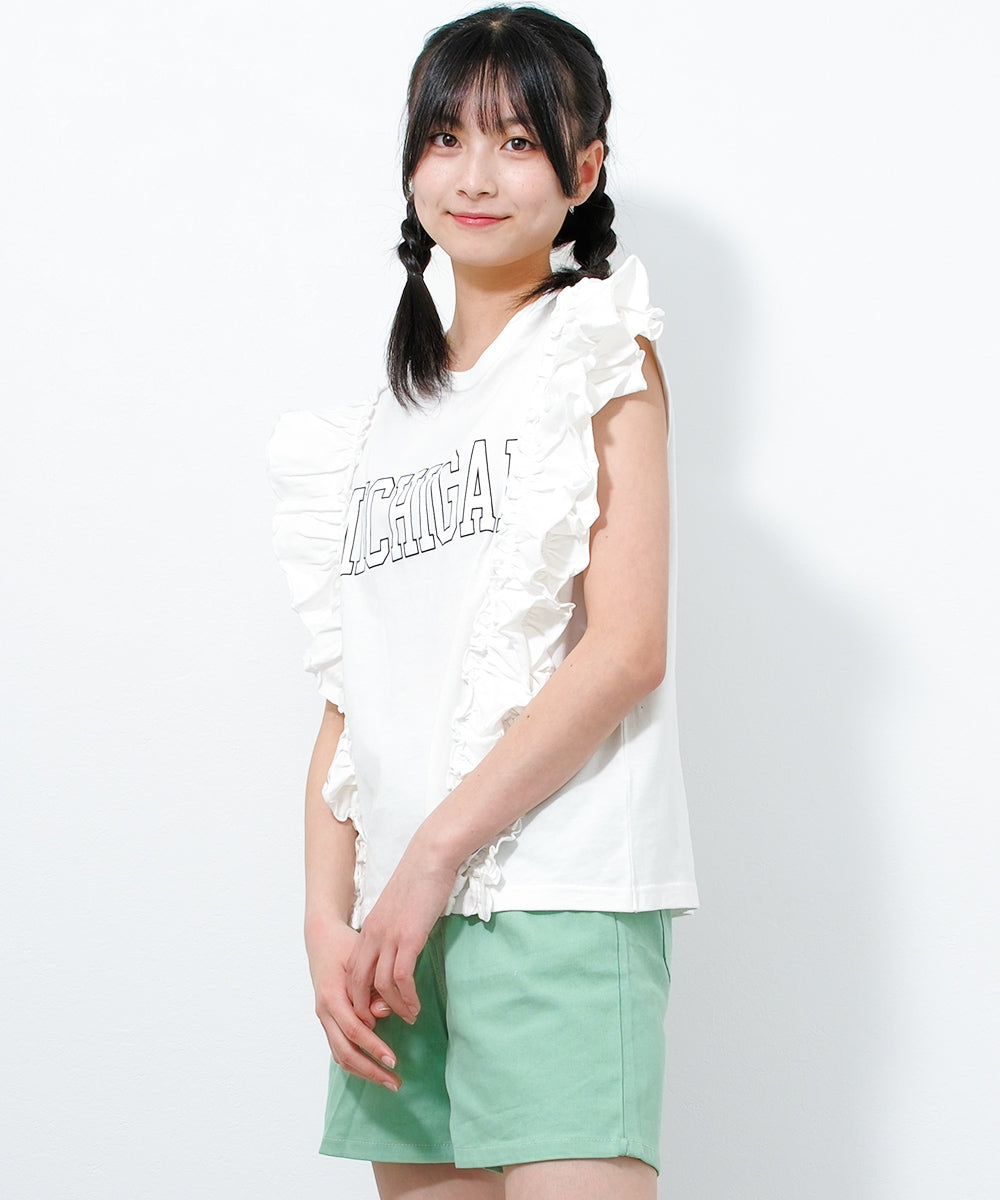 RiCO SUCRE College Logo Frill T-Shirt