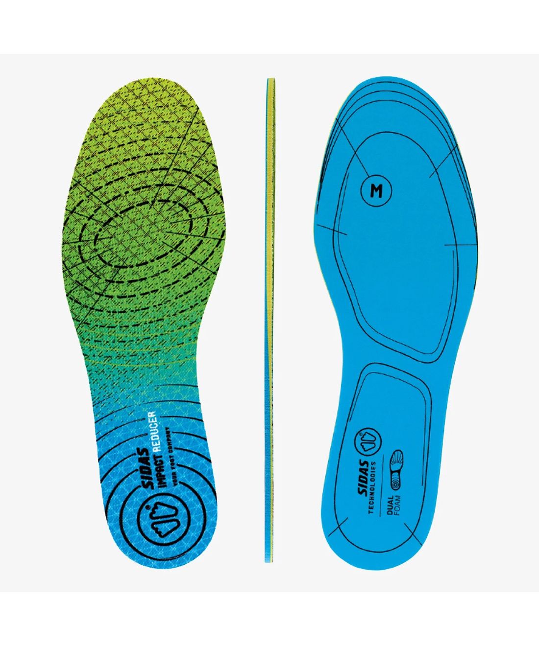 シダス SIDAS シダス SIDAS メンズ レディース インパクトレデューサー・デュアルフォーム インソール スポーツ ランニング 衝撃吸収 FZKーSDIPRCDF