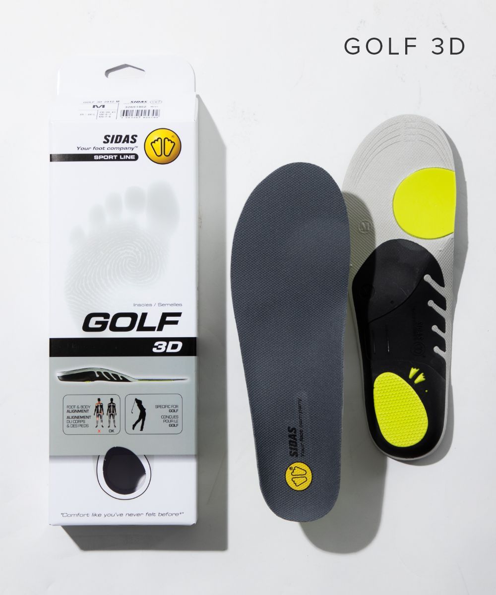 シダス SIDAS シダス SIDAS GOLF 3D 2012 インソール メンズ レディース シューズ ゴルフ 3D 中敷き 高性能 安定感 サポート 通気性 ゴルフ専用 スウ【返品不可商品】