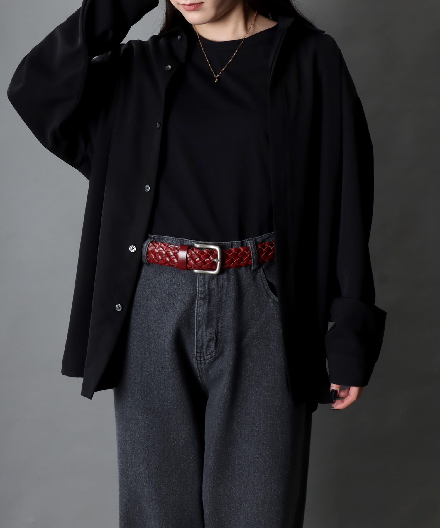 シトリー SITRY 【SITRY】【Levi's】35mm網狀皮革腰帶 革 男士 女士 腰帶 編織