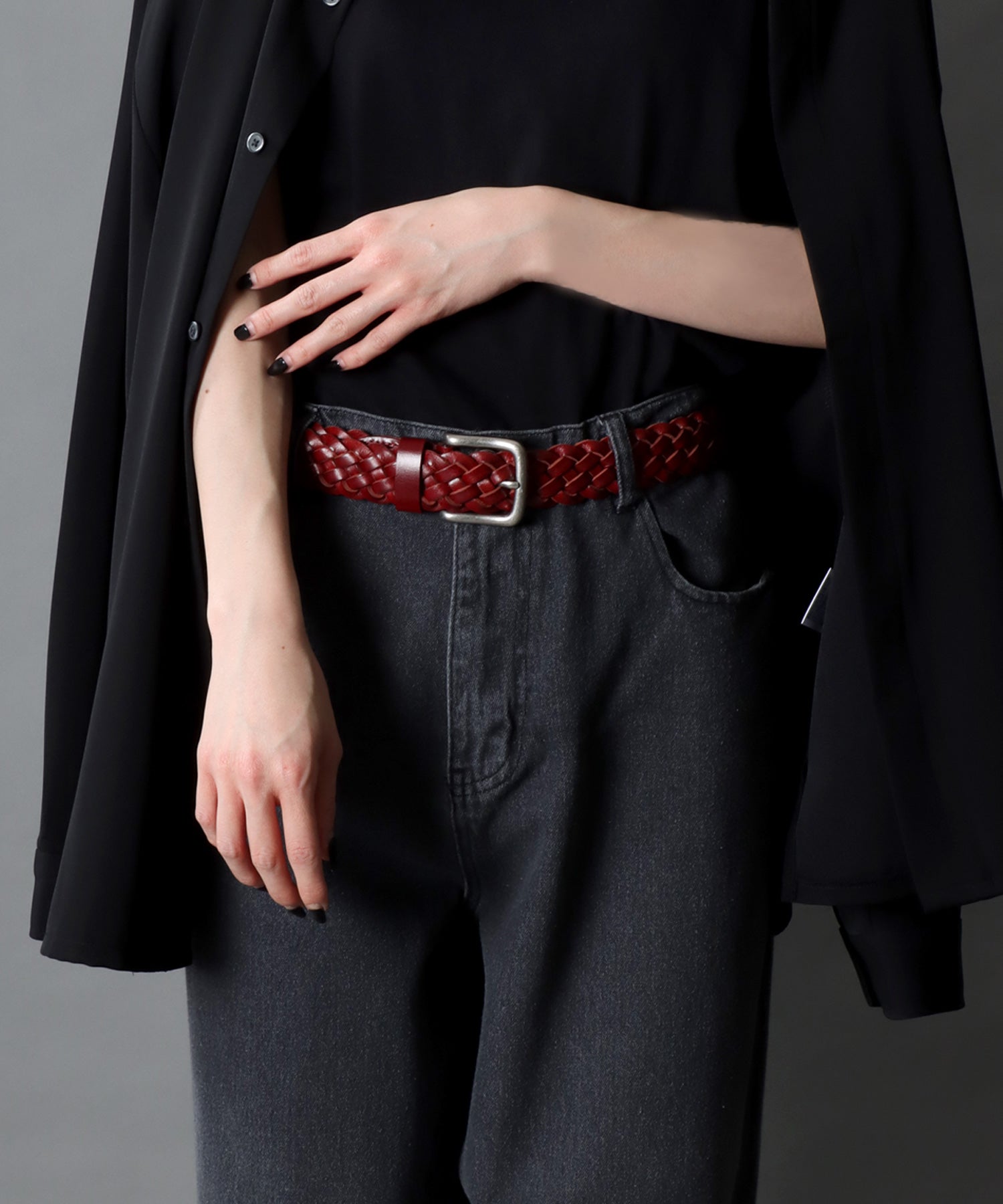 シトリー SITRY 【SITRY】【Levi's】35mm網狀皮革腰帶 革 男士 女士 腰帶 編織