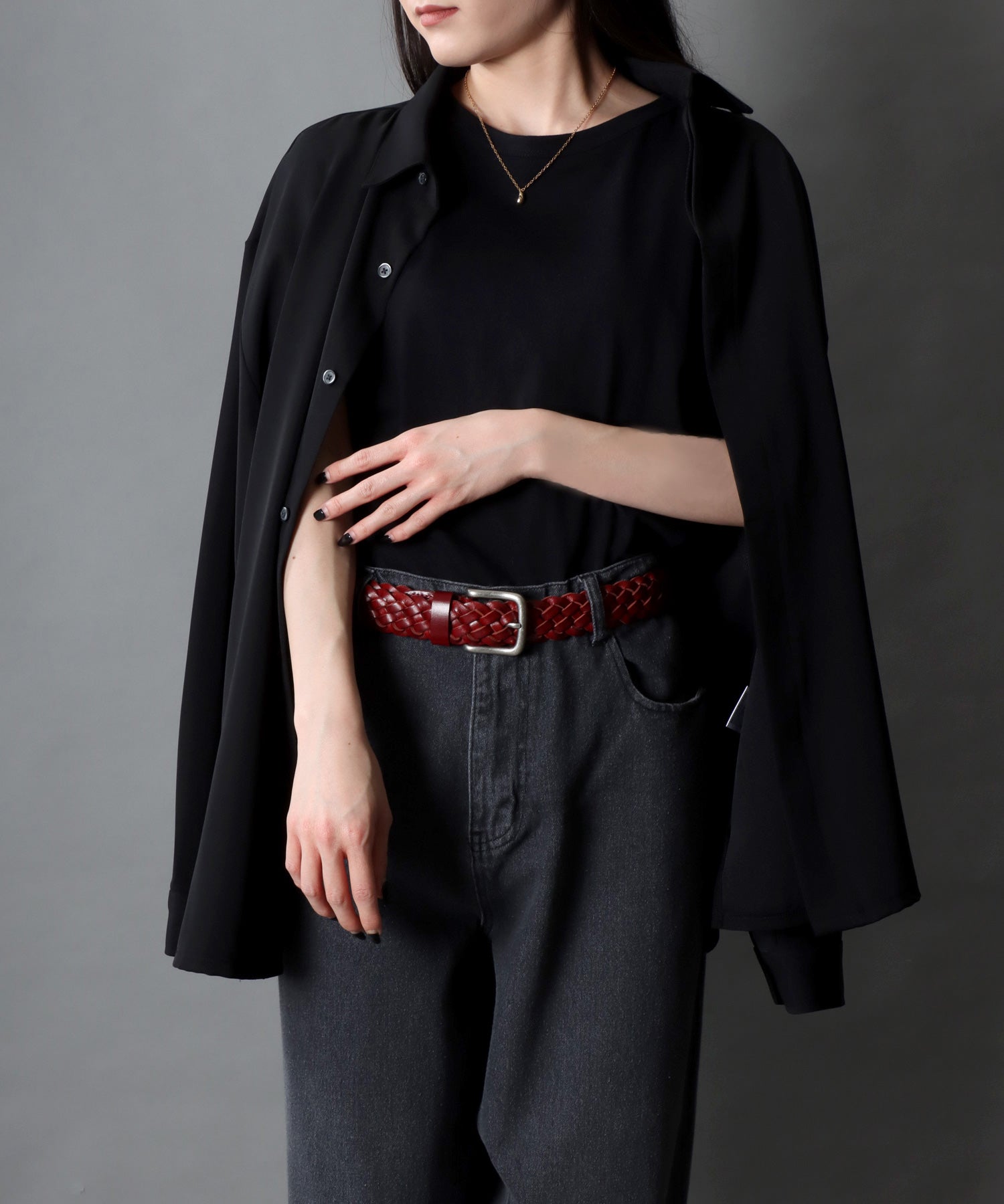 シトリー SITRY 【SITRY】【Levi's】35mm網狀皮革腰帶 革 男士 女士 腰帶 編織