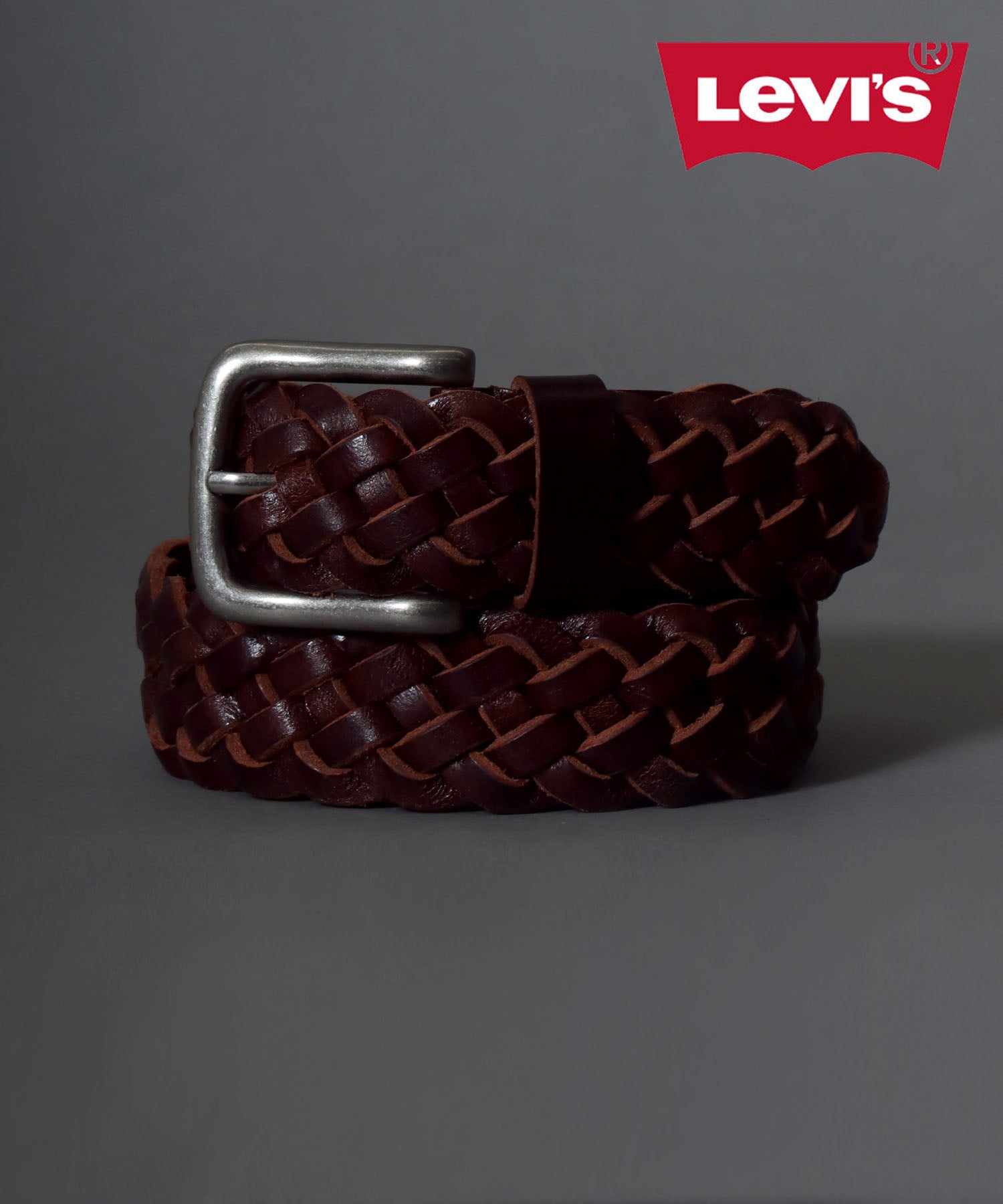 シトリー SITRY 【SITRY】【Levi's】35mm網狀皮革腰帶 革 男士 女士 腰帶 編織