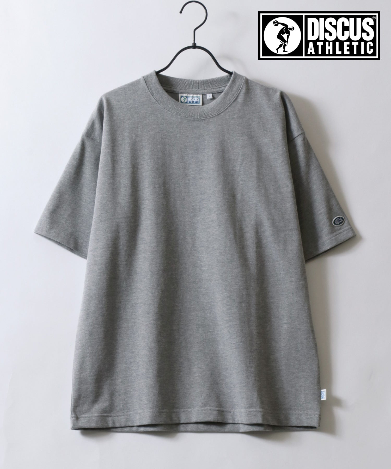 シトリー SITRY DISCUS/ディスカス USAコットン ヘビーウェイト オーバーサイズ Tスウェット Tトレーナー 半袖Tシャツ （グレー） グレー