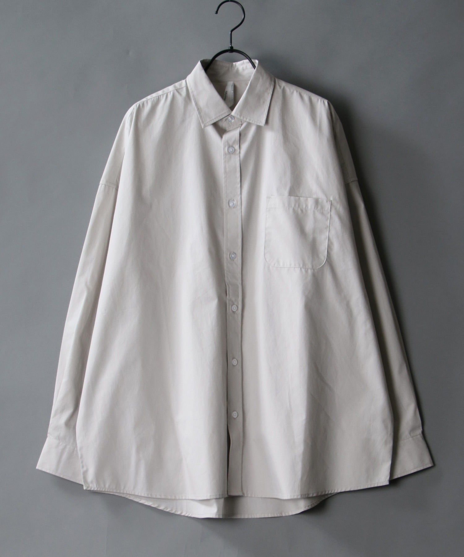 シトリー SITRY 【SITRY】超大碼 落肩 寬鬆襯衫 男士 長袖襯衫 時尚 乾淨利落